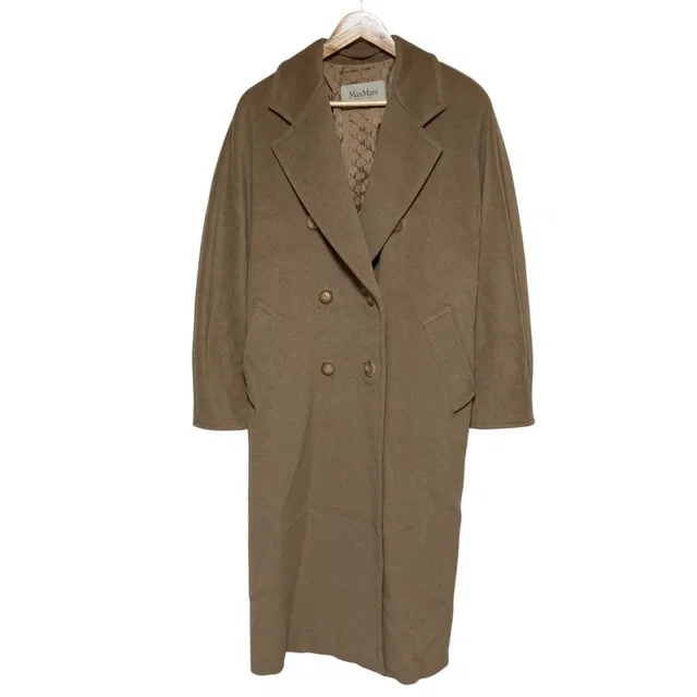 Max Mara Madame Icon Coat 40 Camel Beige in Brown from The Reluxe