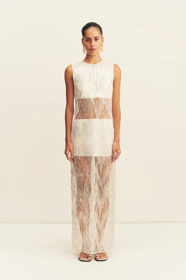 Shona Joy VIVA SEQUIN SPLICED MAXI DRESS - IVORY from Shona Joy, photo 1 of 1