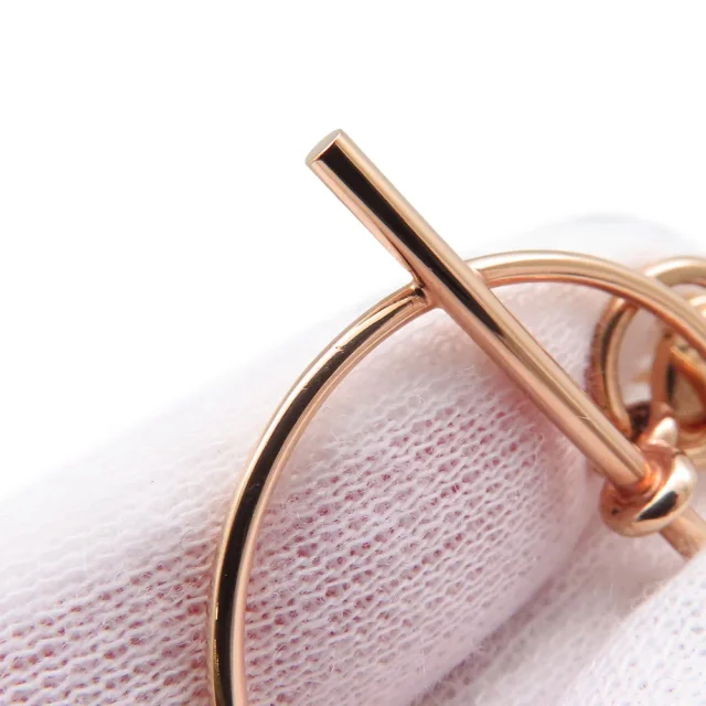 Hermès Echappee Loop Earrings Size PM 18K Pink Gold in Pink from GALLERY RARE, photo 5 of 11