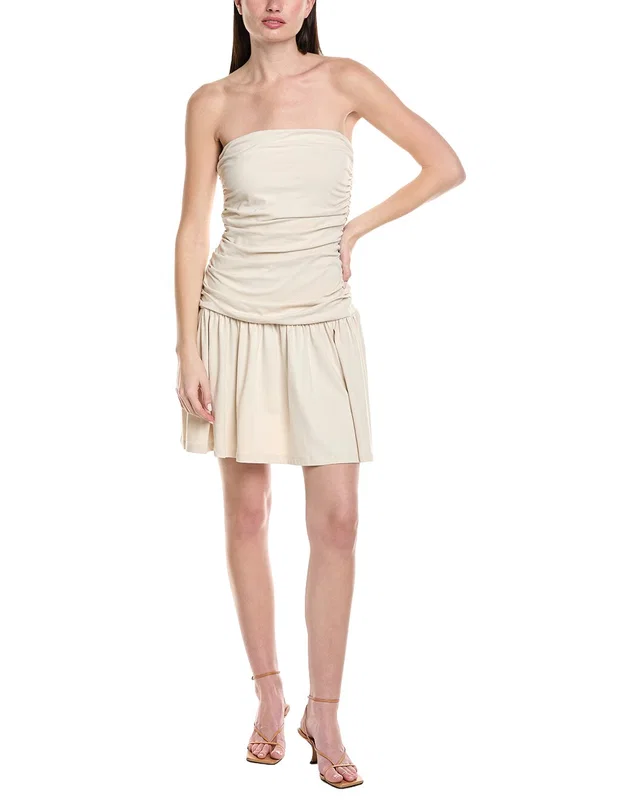 susana monaco Tube Gathered Flared Mini Dress, image 1 of 1 from Gilt
