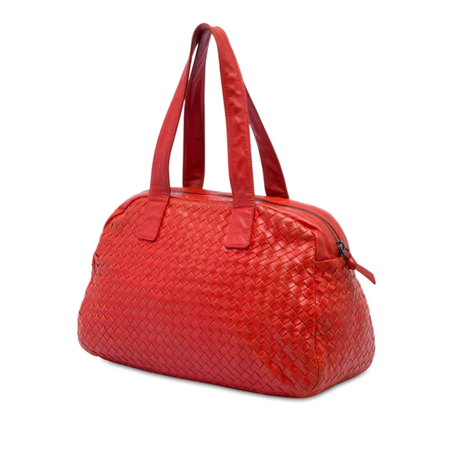 Red Bottega Veneta Nappa Intrecciato Handbag in Red Nappa leather from Designer Revival, photo 2 of 2