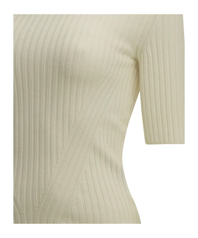 Herno ribbed-knit short-sleeve sweater, photo 6 of 8 from SENSER