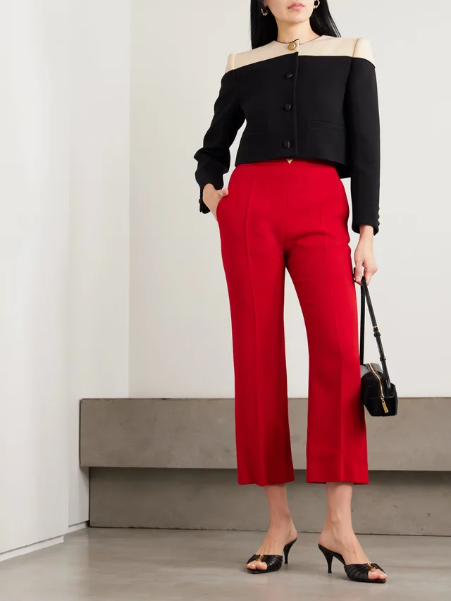 VALENTINO GARAVANI Two-tone wool jacket in Black, photo 2 of 2 from NET-A-PORTER (Canada)