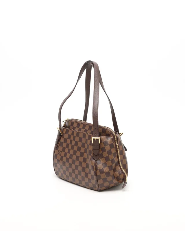 Louis Vuitton Damier Ebene Belem MM Bag in Brown Canvas from A Retro Tale, photo 2 of 8