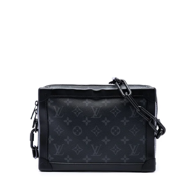 Black Louis Vuitton Monogram Eclipse Soft Trunk Crossbody Bag in Black Coated canvas from Designer Revival, photo 1 of 1