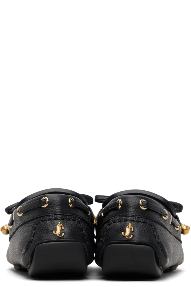 Jimmy Choo Black Manon F Loafers, photo 2 of 5 from SSENSE