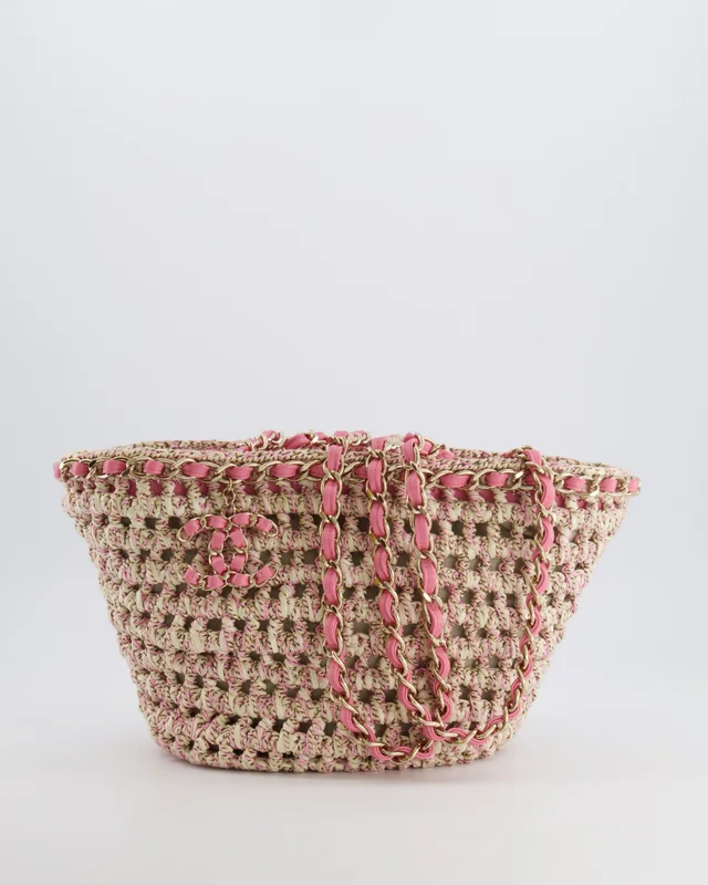 Chanel SS23 Small Crochet Shopping Tote Bag from Sellier