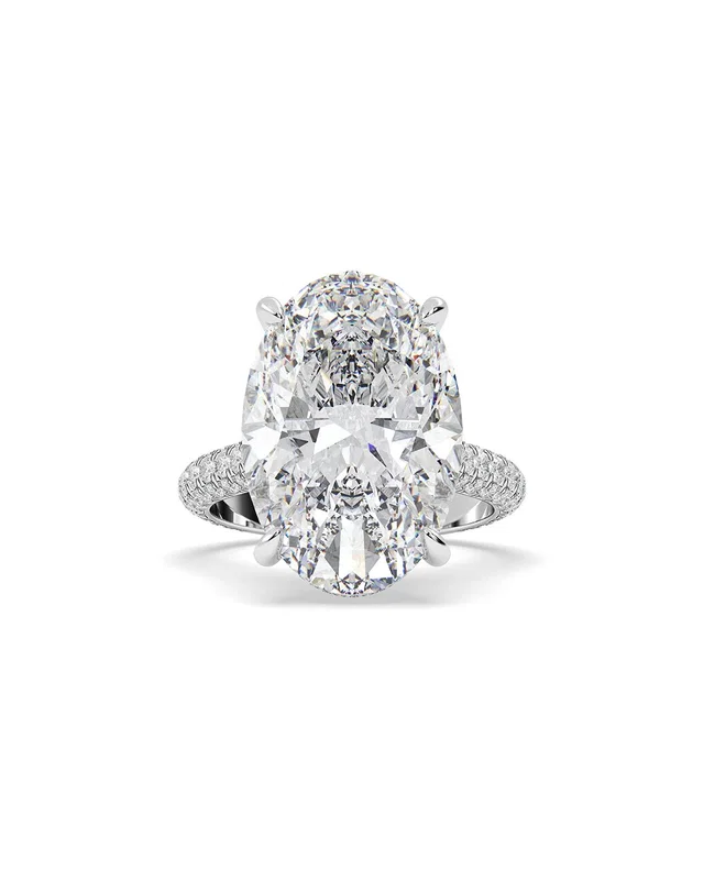Lab Grown Diamonds 14K 10.00 ct. tw. Lab-Grown Diamond Ring, image 1 of 1 from Rue La La