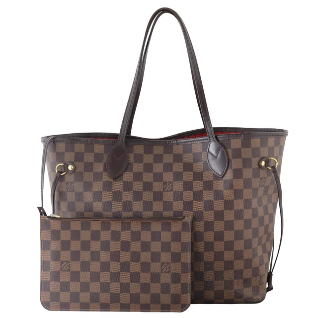 Louis Vuitton Neverfull MM Damier Ebene in Brown Canvas from Luxe.It.Fwd