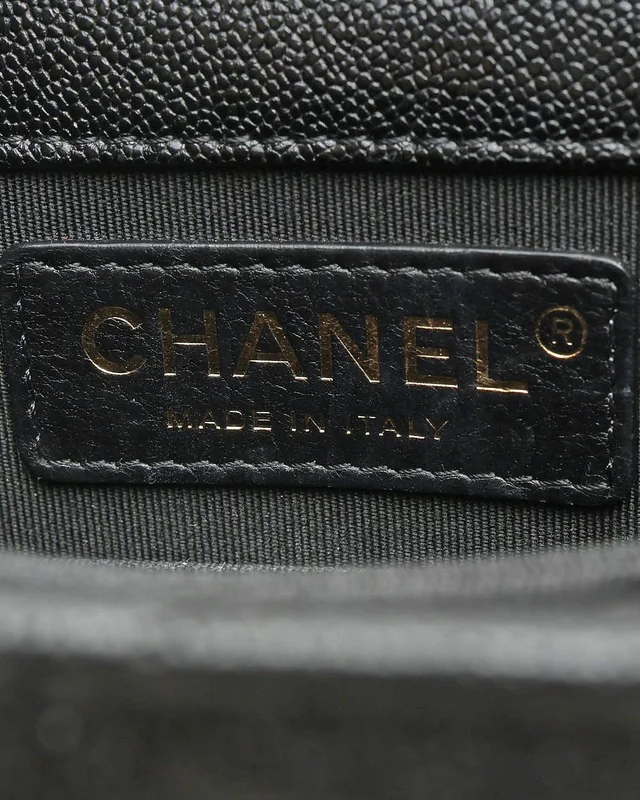 Chanel Caviar North/South Boy Bag in Caviar leather from A Retro Tale, photo 8 of 10
