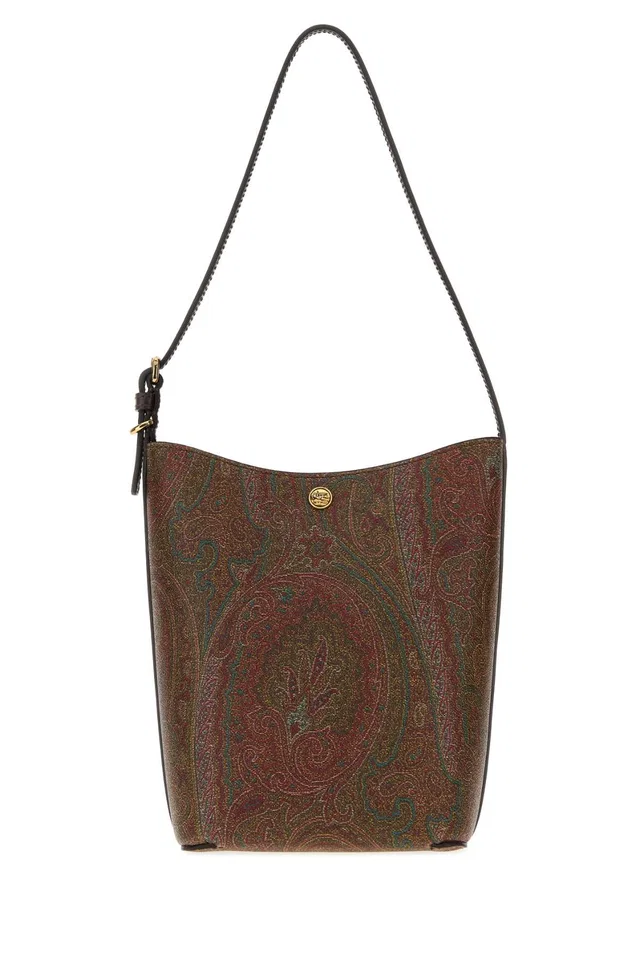 Etro Paisley-Print Canvas Shoulder Bag — Multicolor in Multicolor Canvas from HEWI
