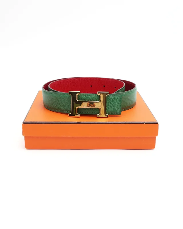 Hermès H Reversible Belt, Size 75 in Leather from A Retro Tale, photo 2 of 2