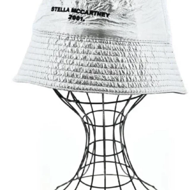 Stella McCartney Women's Hat - Silver in silver|gray from Depop, photo 2 of 5
