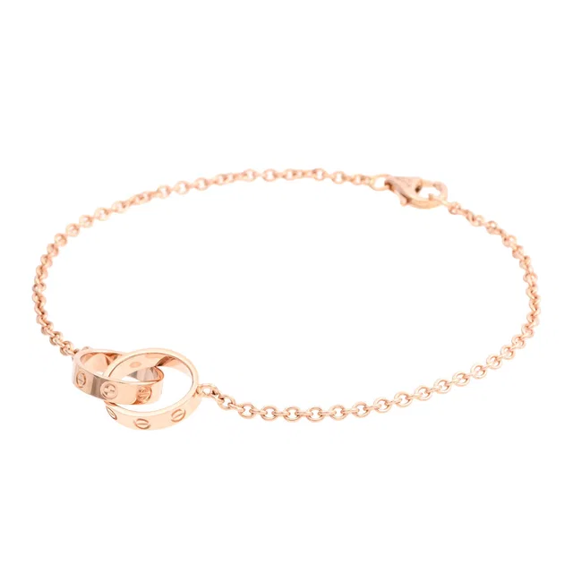 Cartier 18K Baby Love Bracelet Pink Gold in Pink from VINTAGE QOO TOKYO