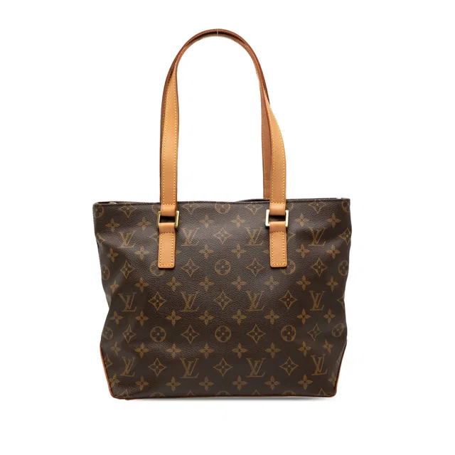 Brown Louis Vuitton Monogram Cabas Piano Tote Bag in Brown Coated canvas from Designer Revival