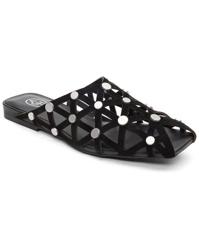 Ash Bone Suede Mule in https://asset2.ruecdn.com/images/sw/131105/1311053972_RLSW_black.jpg, image 1 of 1 from Rue La La