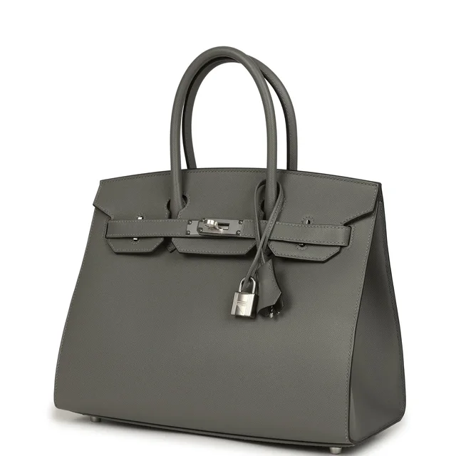 Hermès Birkin Sellier 30 Gris Meyer Madame Palladium Hardware in Grey Madame from Madison Avenue Couture, photo 1 of 1