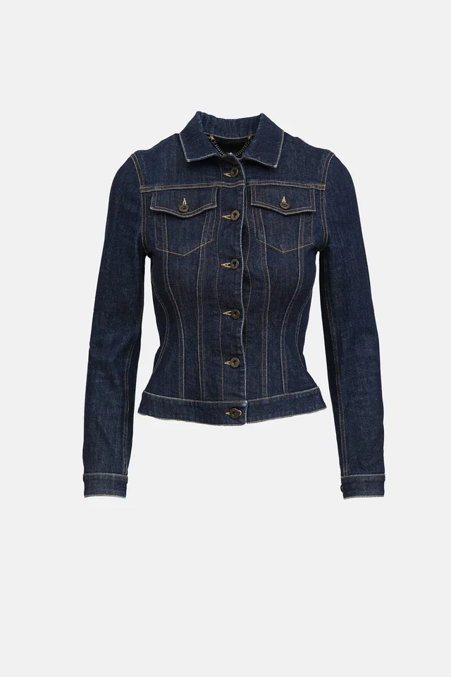 Burberry Dark Wash Denim Jacket in Denim from VSP Consignment