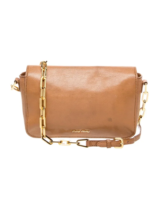 Miu Miu Goat Leather Crossbody Bag in brown|red Goatskin from The RealReal, photo 4 of 6