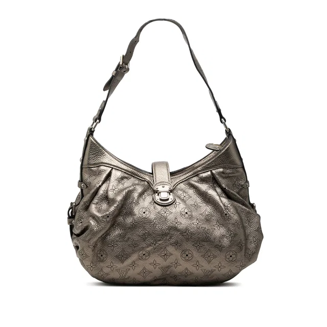 Silver Louis Vuitton Monogram Mahina XS Crossbody Bag in Silver Leather from Designer Revival