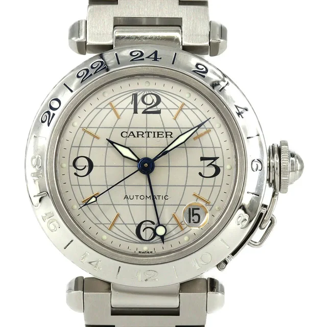 Cartier Pasha C GMT SS Automatic Watch from The Reluxe