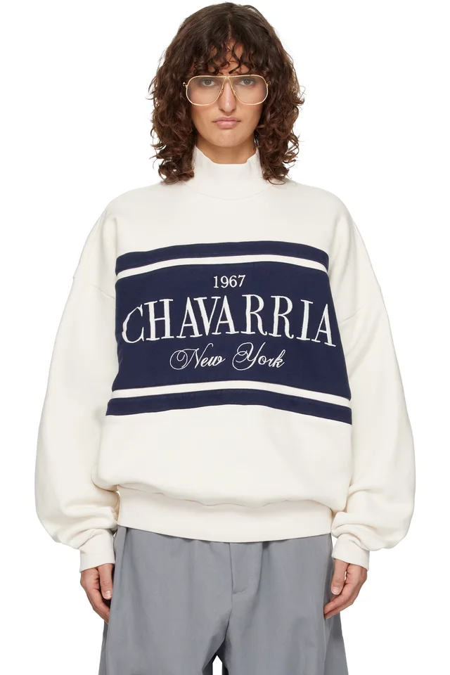 Off-White 'Chavarria' Stripe Gilroy Sweatshirt, image 1 of 1 from SSENSE