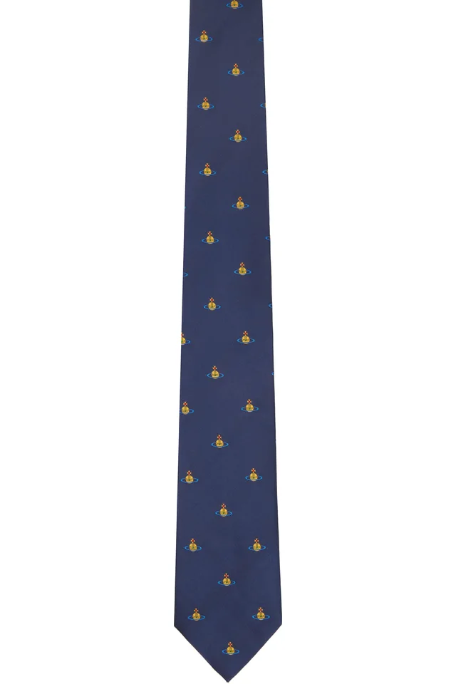 Navy 8.5cm Orb Tie, image 1 of 1 from SSENSE