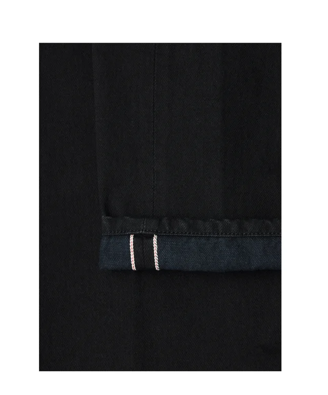 Lemaire Black selvedge denim five-pocket straight-leg trousers, photo 2 of 7 from SENSER