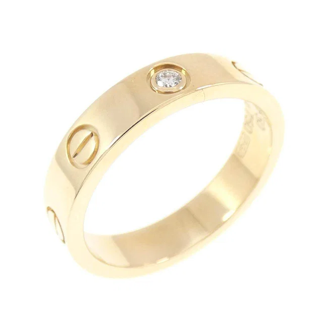 Cartier Mini Love Au750 Diamond Ring Size 10 from LuxUness