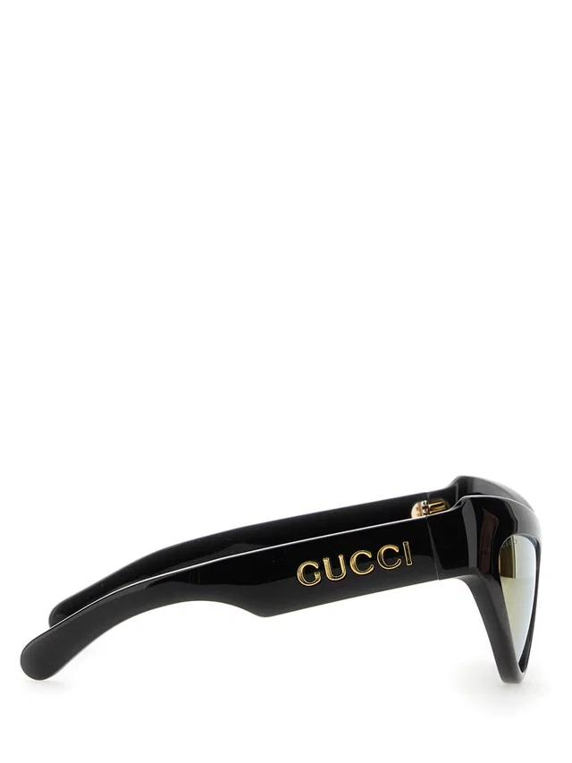 Gucci 733344_j07401080 Cat-Eye Acetate Sunglasses — Black in Black from HEWI