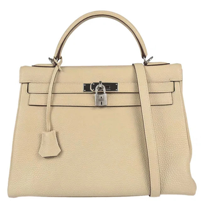 Hermès 2007 Pechemin Togo Kelly 32 Retourne 2way Shoulder Handbag in Togo leather from AMORE Vintage Tokyo