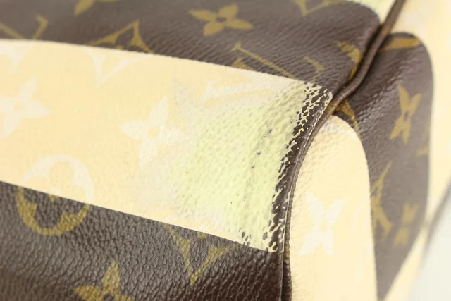 Louis Vuitton Limited Rare Stripe Monogram Rayures Neverfull MM Tote in Coated canvas from Bagriculture