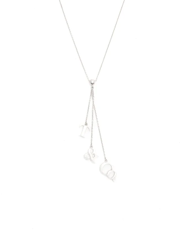 Tiffany & Co. Logo Silver Necklace in Silver from A Retro Tale