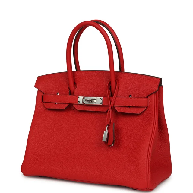 Hermès Birkin 30 Rouge Radieux Togo Palladium Hardware in Red Togo leather from Madison Avenue Couture, photo 2 of 2