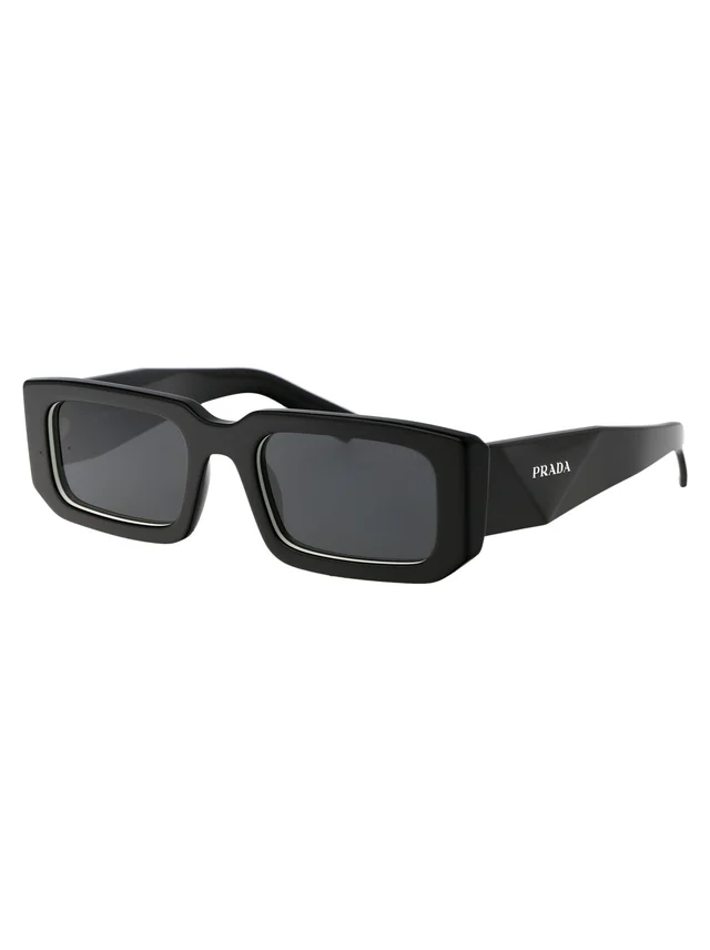 Prada 0pr Black And White Acetate Sunglasses in Black from HEWI, photo 2 of 2