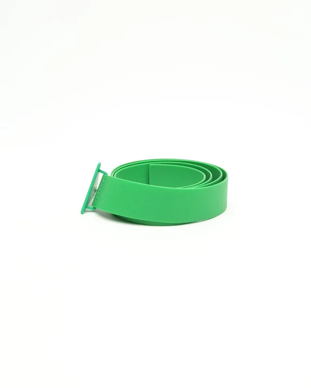 Bottega Veneta Rubber Belt in Green Leather from A Retro Tale, photo 2 of 6