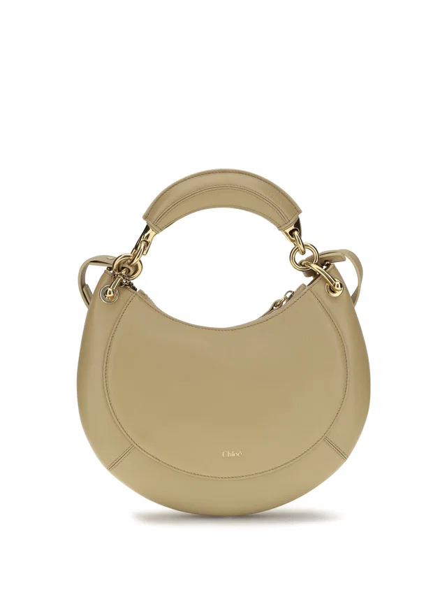 Chloé Marcie Shoulder Bag — Beige Calf Leather Bos Taurus in Beige Calfskin from HEWI