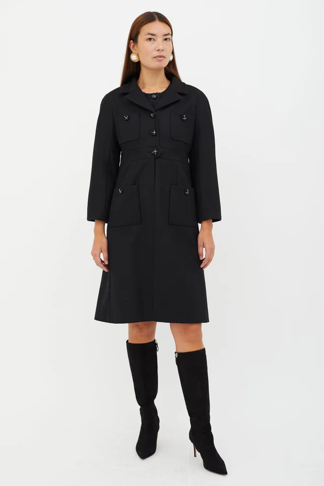 Chanel Fall 2007 Wool Flare Coat in Wool from VSP Consignment