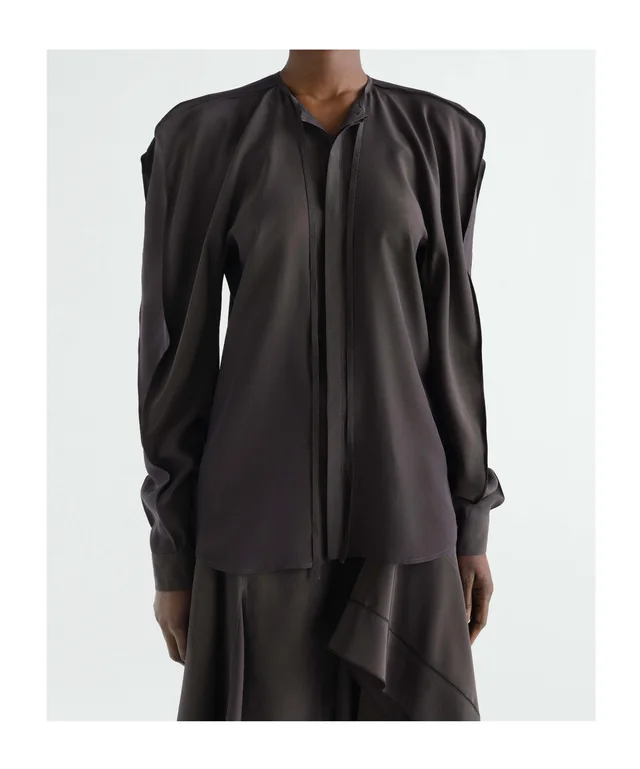 Lemaire layered blouse in silk and viscose cloth, photo 3 of 6 from SENSER