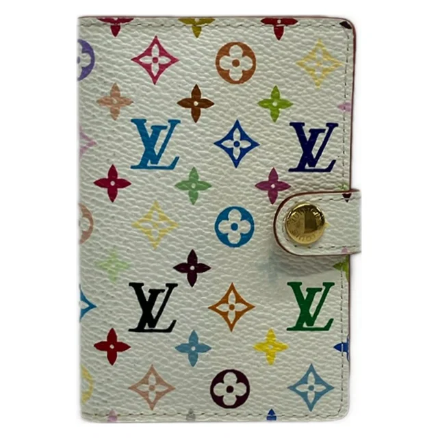 Louis Vuitton Agenda Monogram Multicolor Carte Duval Blanc in White Canvas from The Reluxe
