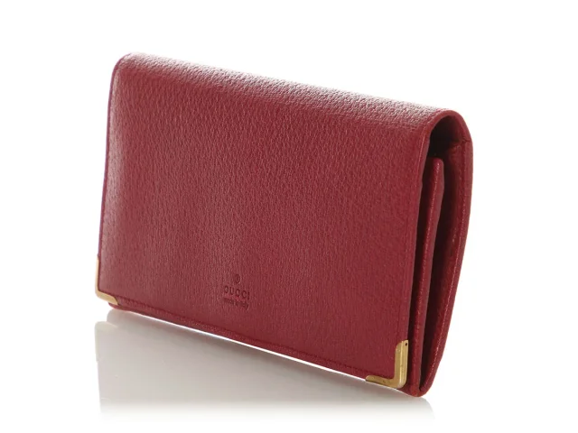 Gucci Raspberry Leather Continental Wallet in Leather from Ann's Fabulous Finds, photo 3 of 9
