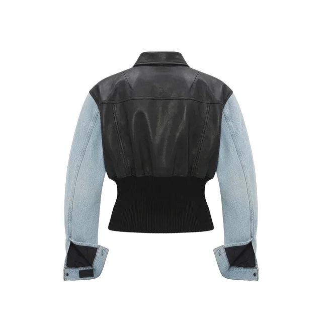 Haikure Vivienne panelled leather jacket, photo 2 of 2 from SENSER