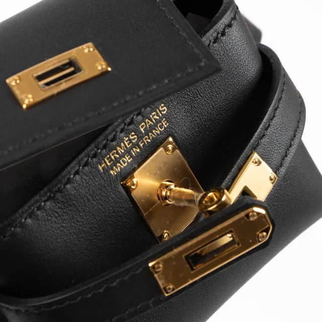Hermès Kelly Moove Black Swift GHW in Black Swift leather from Labellov, photo 7 of 8