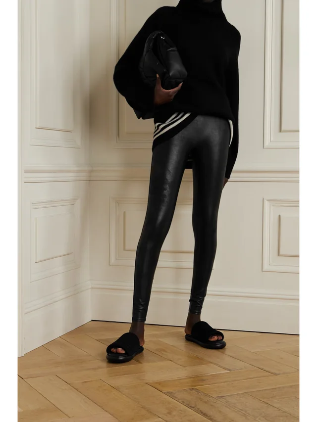 SPANX Faux stretch-leather leggings in Black, photo 2 of 2 from NET-A-PORTER (Canada)