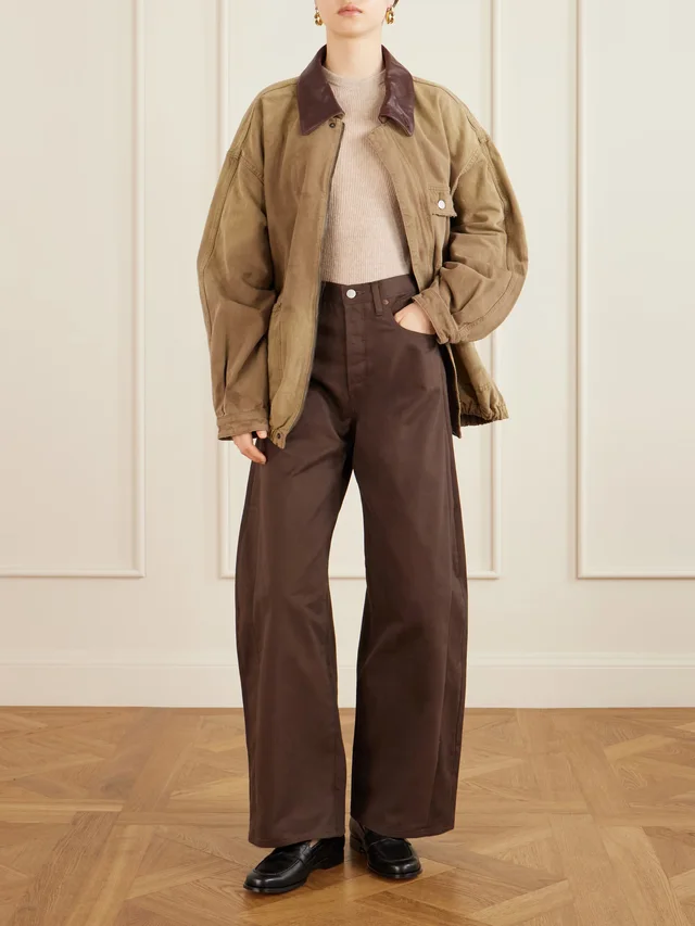 SSSTEIN High-rise waist wide-leg denim in Brown, photo 2 of 2 from NET-A-PORTER (Canada)