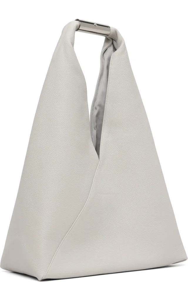 MM6 Maison Margiela Gray Jewel Handle Classic Tote, photo 3 of 4 from SSENSE