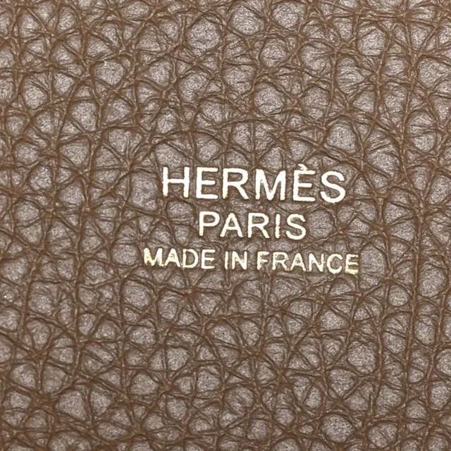 Hermès Taurillon Clemence Picotin Lock 18 PM Etoupe in Taupe Clemence leather from FASHIONPHILE, photo 6 of 13
