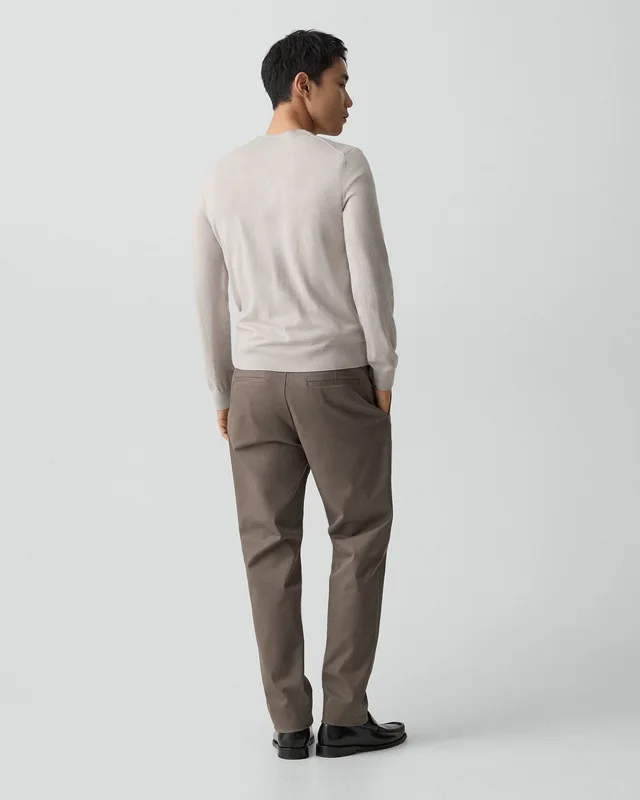 Theory Zaine Pant in Moonsoft Cotton in MOREL 97% Cotton, 3% Spandex, photo 3 of 12 from Theory