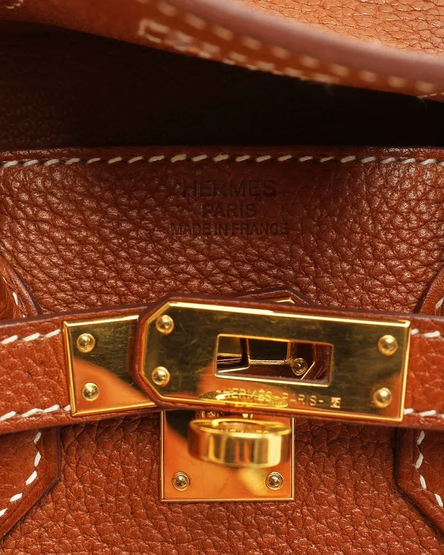Hermès Birkin 25 Fauve Barenia Faubourg Bag in Leather from A Retro Tale, photo 10 of 13