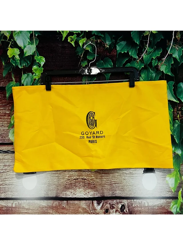 Goyard Luxury Dust Bag Cover 23"X12" Yellow Gold Pouch No Drawstring in yellow|gold from Poshmark, photo 1 of 1